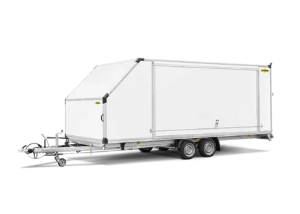 Rimorchio chiuso per il trasporto auto Humbaur MTKB – Vista laterale