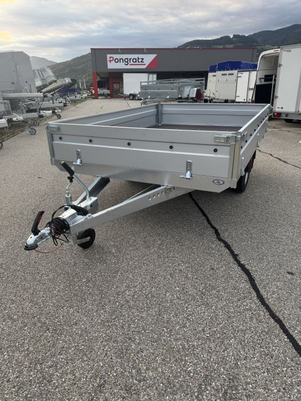 Rimorchio in alluminio da 1500 kg - Vista laterale