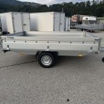 BH 3000/20 U Rimorchio in acciaio, vista laterale con pianale di carico da 3 m
